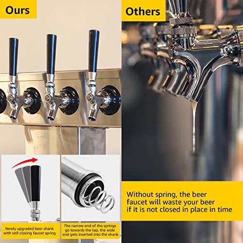 Stainless Steel Draft Beer Faucet Shank with Beer Line Barb G8110