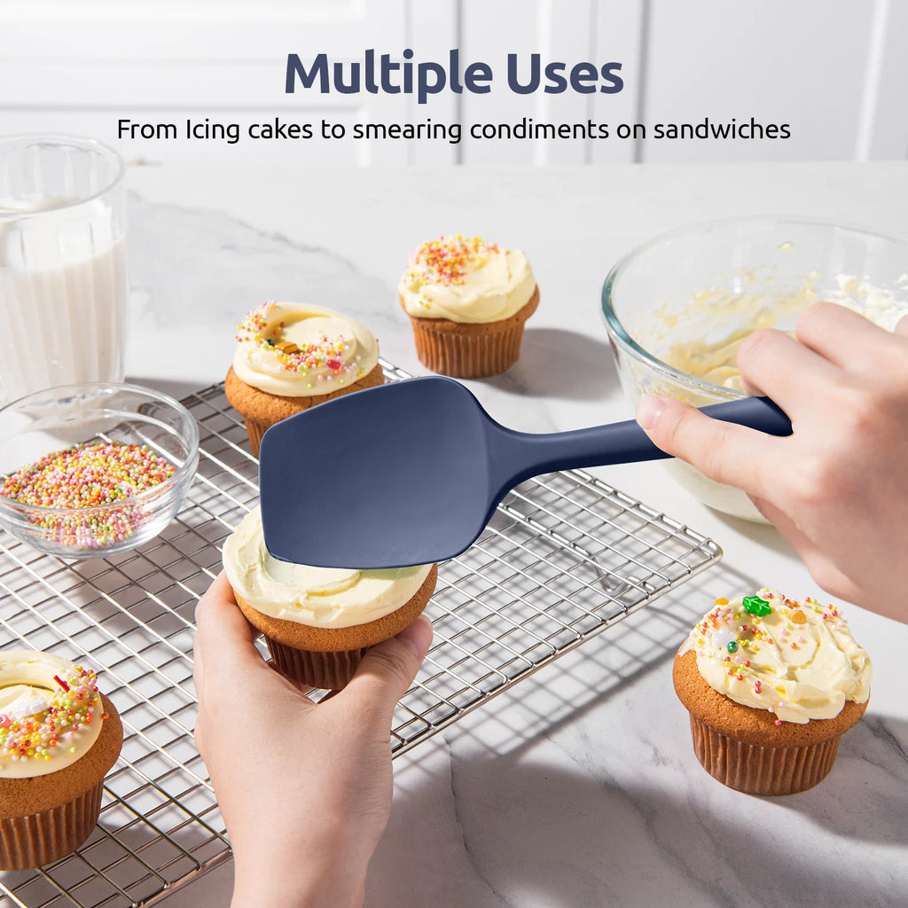 600°F High Heat Resistant Silicone Spoon Spatula Set of 3 N70408