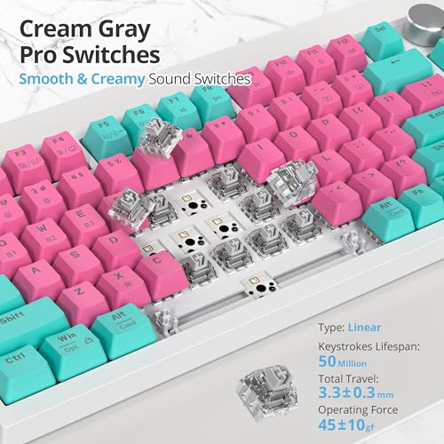 Wireless Creamy Mechanical Keyboard V517851