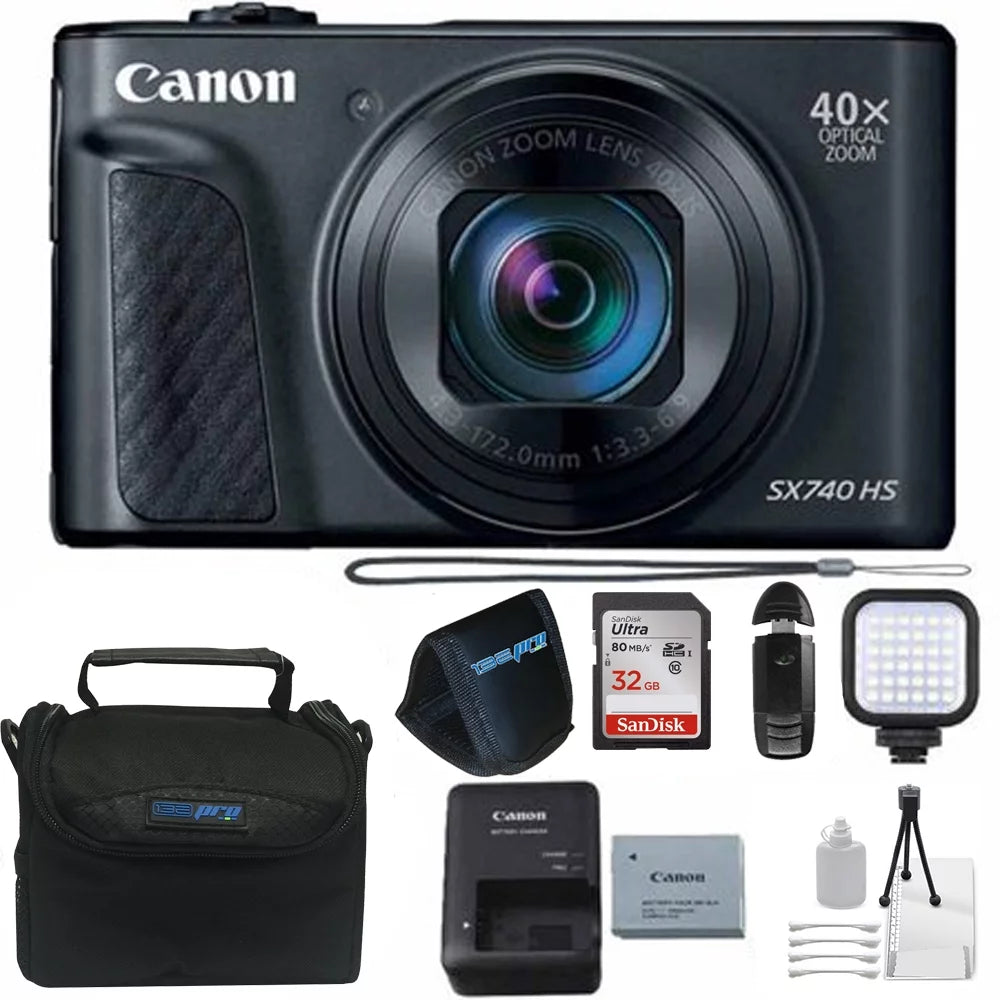 40x Optical Zoom Digital Camera with 32GB Kit V9577