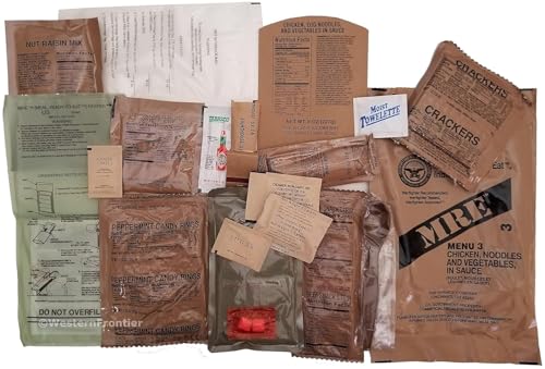 Variety Pack of 12 MRE Meals Ready to Eat with Flameless Heater A767
