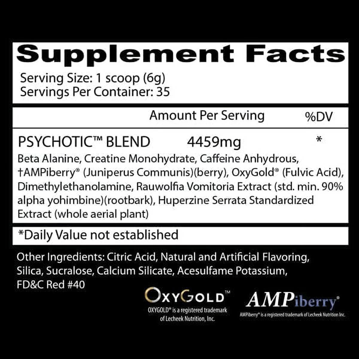 Psychotic Pre Workout 35 Servings Hawaiian Orange V782562