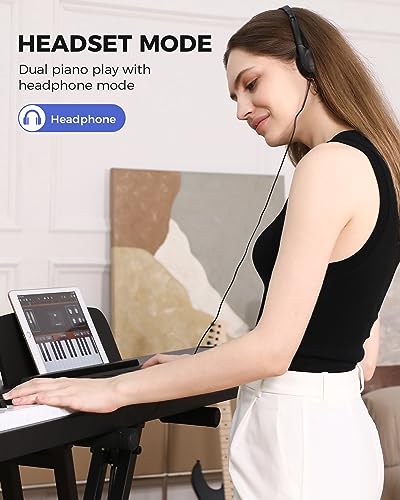88 Key Weighted Electric Piano Keyboard with Sustain Pedal Y7127
