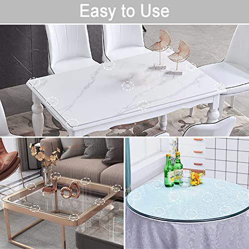 Transparent Non-Adhesive Rubber Pads for Glass Table Top (20 PCS) A6294