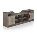 Rustic Wood 72-Inch TV Stand in Chestnut Brown Finish X9469