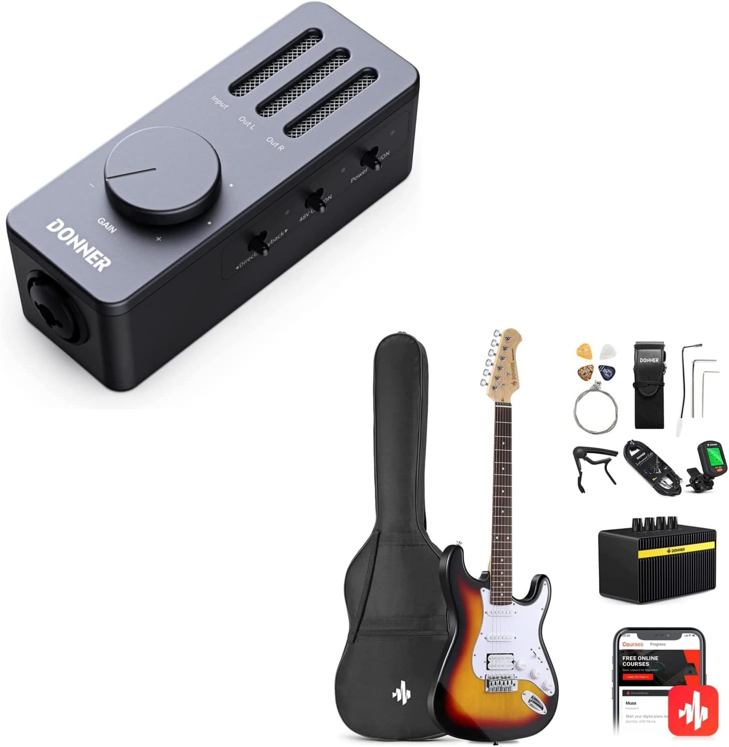 39 Inch Full Size Electric Guitar C734046