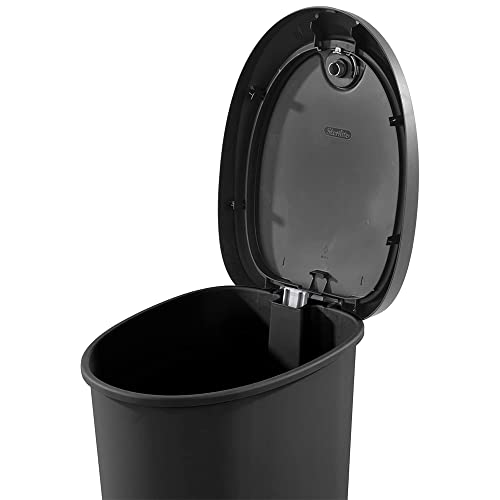Black 2-Pack Locking StepOn Wastebasket with Lid X91221