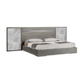 King Size 3-Piece Bedroom Set, Light Grey Oak Veneer A805634