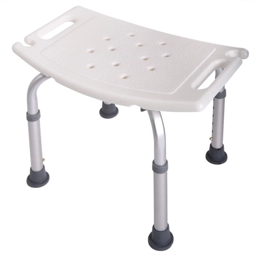 White 6 Adjustable Height Bath Shower Chair A800