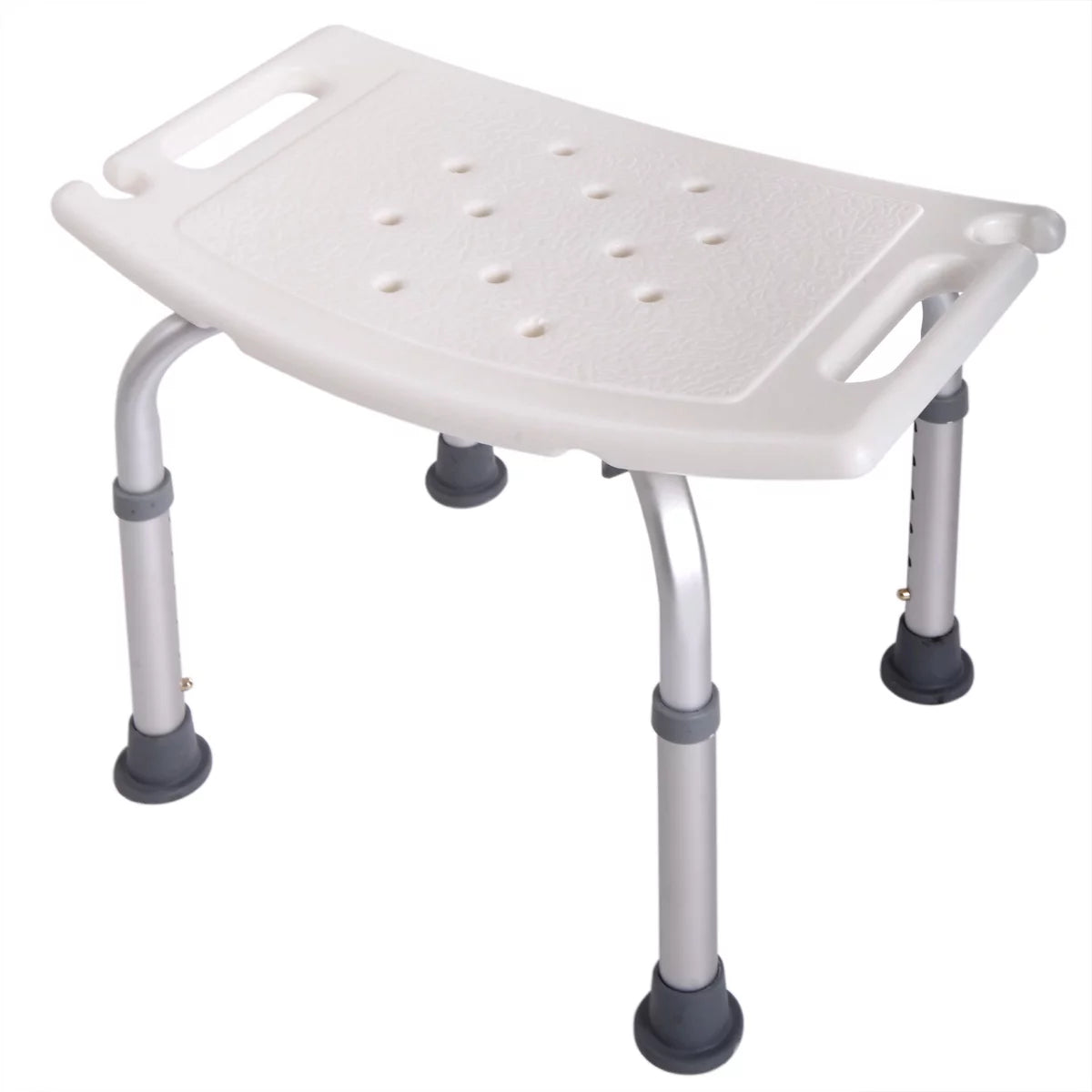 White 6 Adjustable Height Bath Shower Chair A800
