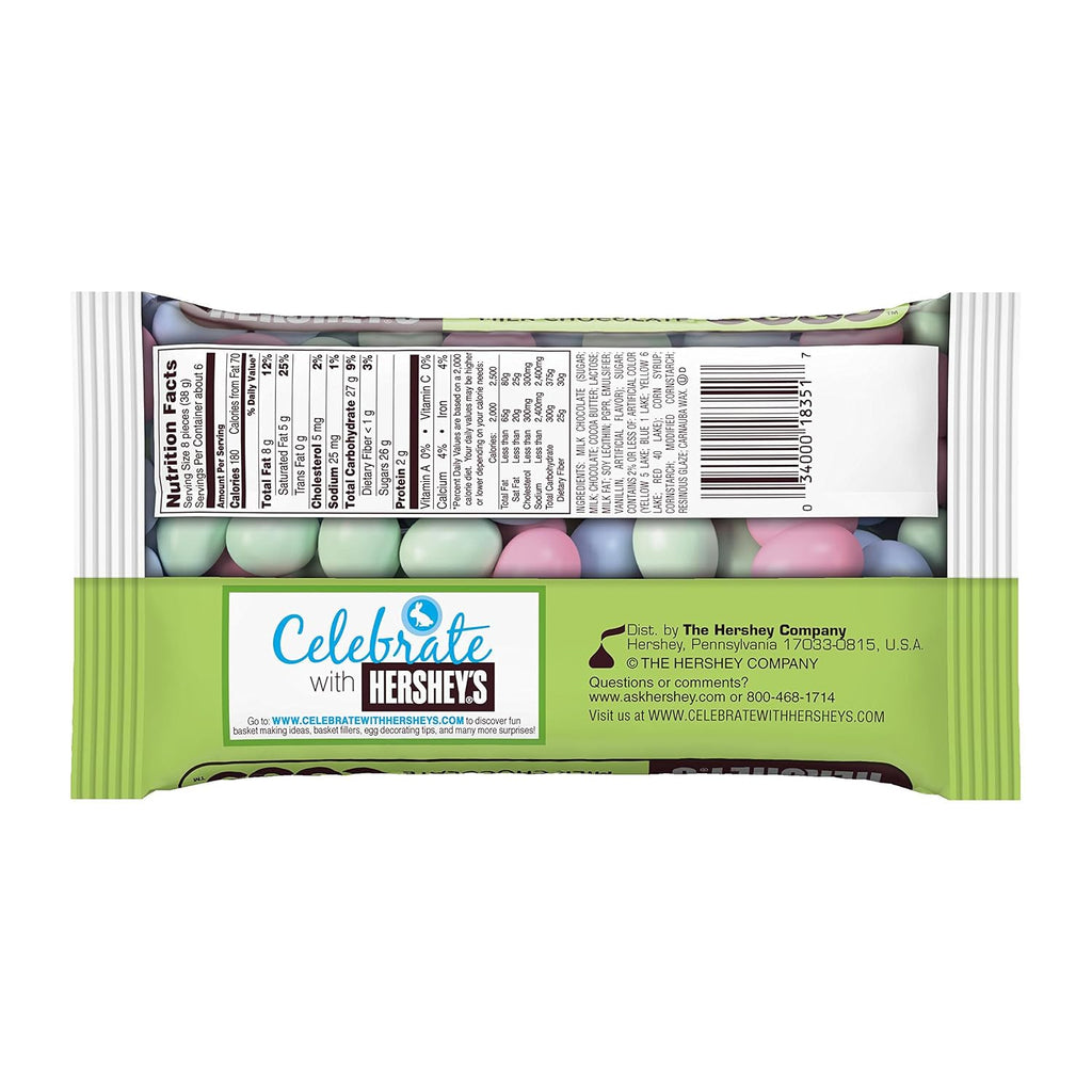 8 Ounce Package (Pack of 6) Solid Milk Chocolate Eggs D752