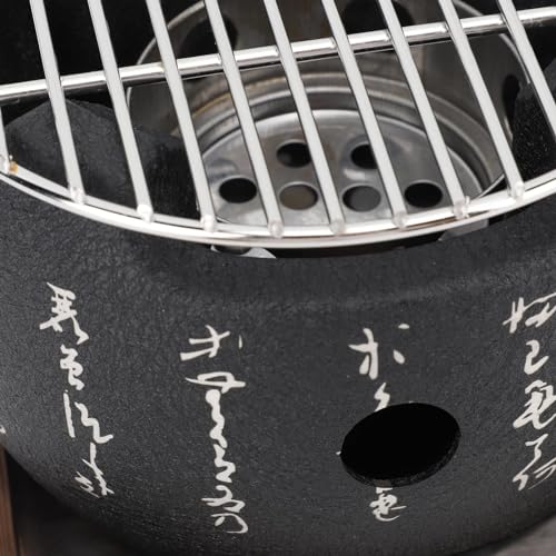 Mini Portable Round Aluminum Alloy Charcoal Hibachi Grill Y258
