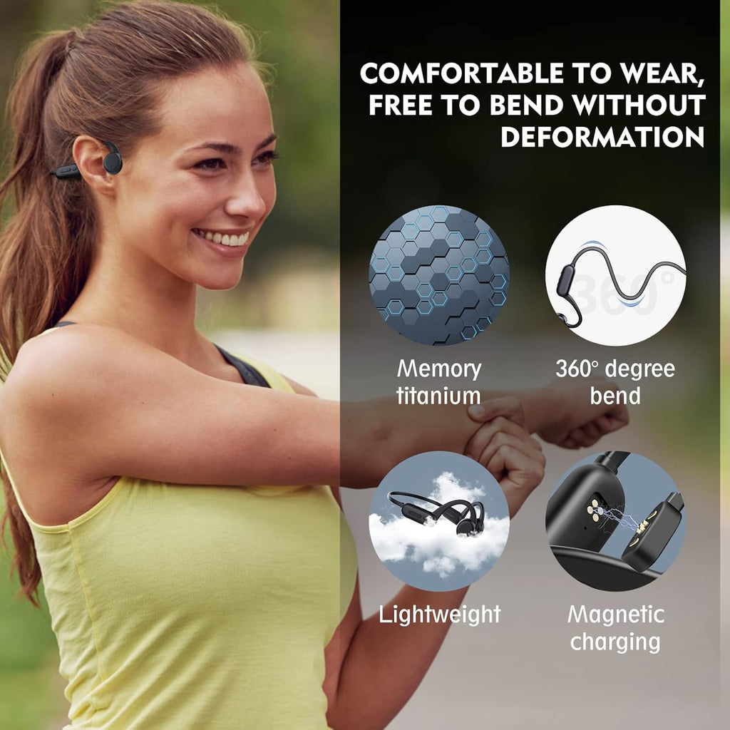 Open Ear Sports Headset with 8G Memory Pack of 2 G67092