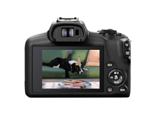 Black Mirrorless Camera with RF-S18-45mm Lens Kit, 24.1 Megapixel, 4K Video E258