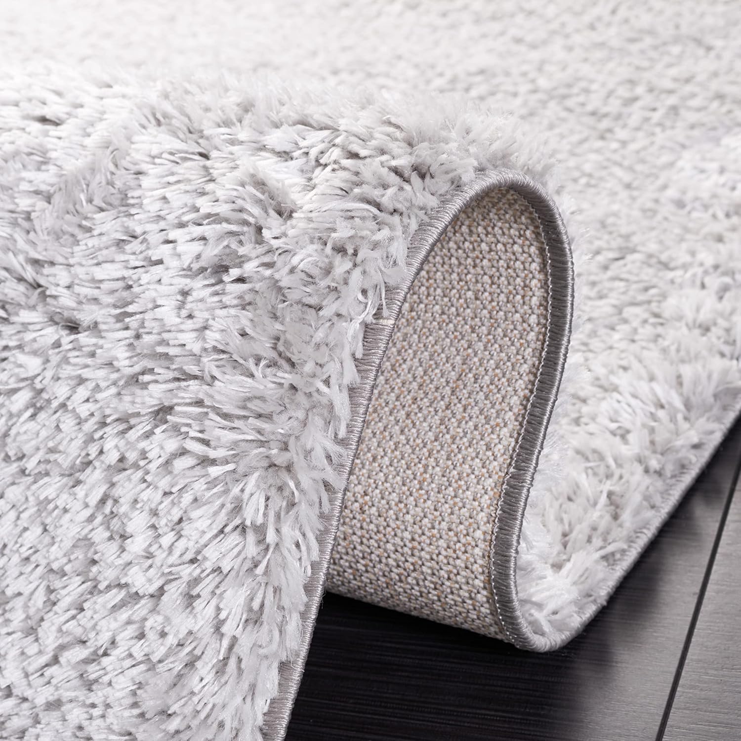 Light Grey 8' x 10' Shag Area Rug X985