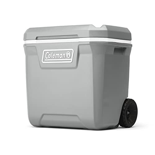 Insulated Portable Cooler with Heavy Duty Wheels, 100+ Can Capacity Y863