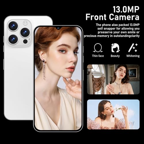 Unlocked 5G Smartphone, Android 13, 8GB+256GB 6.7" HD Screen, 6800mAh, Dual SIM S6906