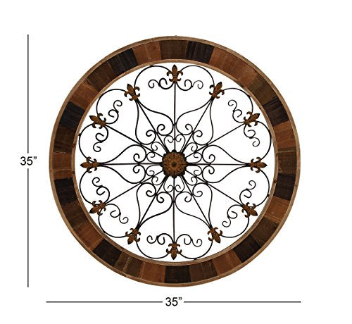 Brown Metal Wall Decor N82639