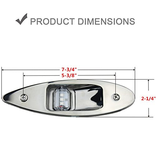 White 360 Degree LED Navigation Light for Boats K685