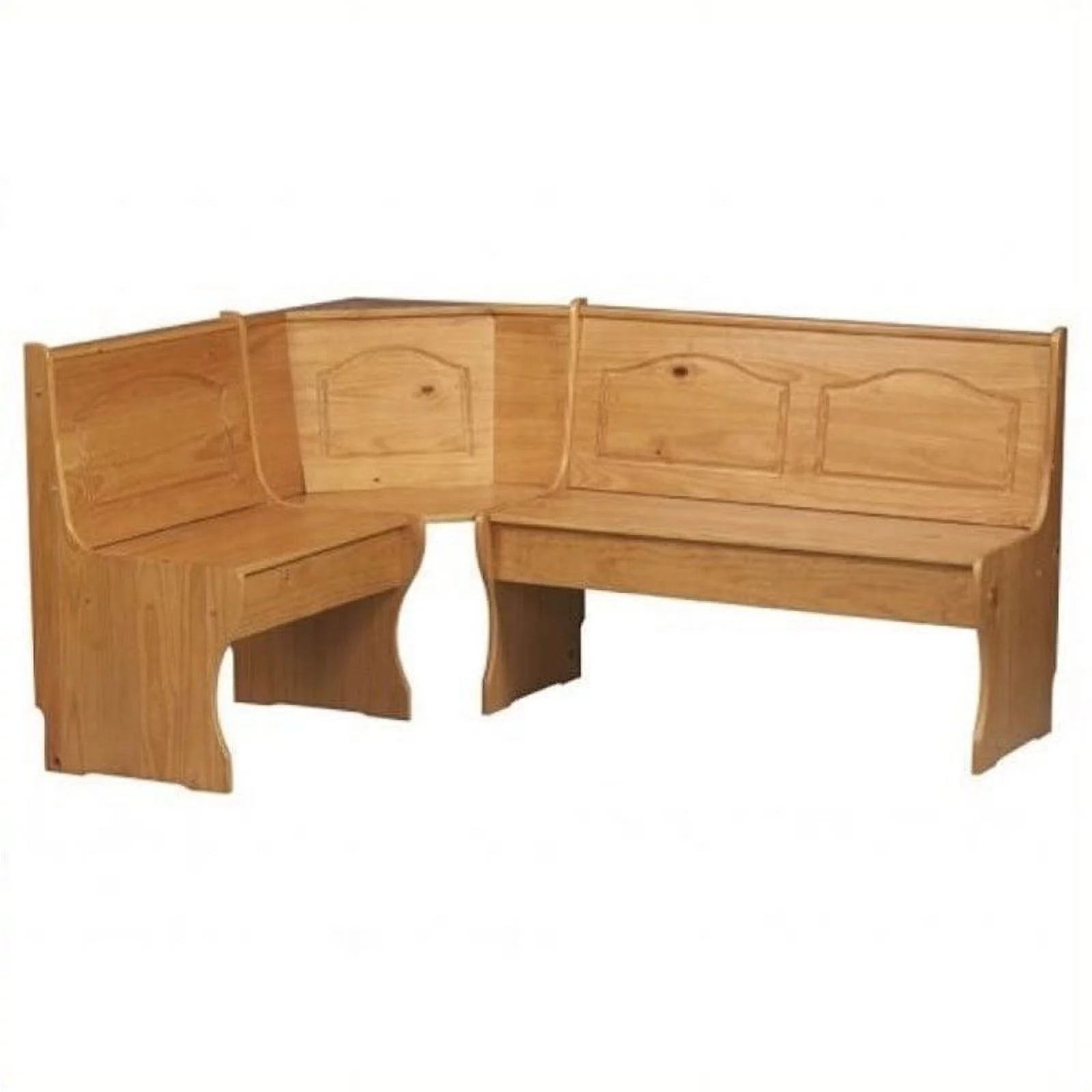 Natural Wood Corner Bench O762777