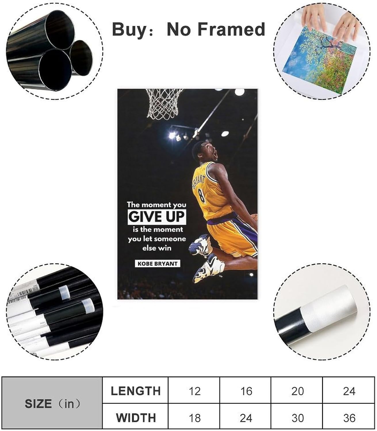 Canvas Poster 12x18inch E493