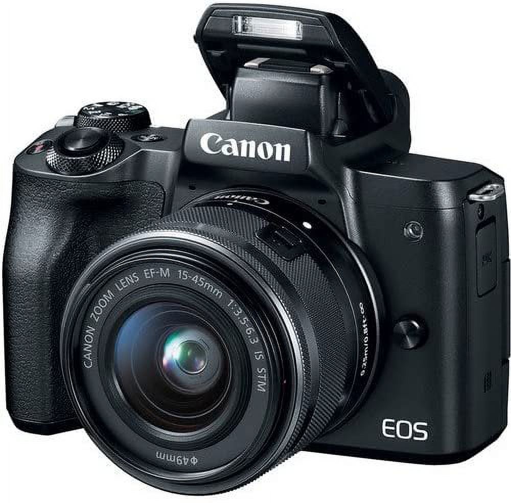 Black Mirrorless Camera with 15-45mm Lens, VideoMicro Microphone, 64GB Card Bundle S435877