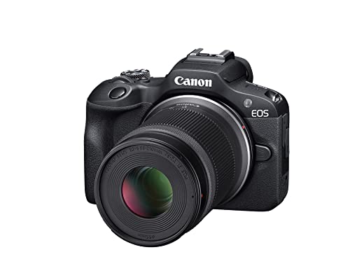 Black Mirrorless Camera with RF-S18-45mm Lens Kit, 24.1 Megapixel, 4K Video E258
