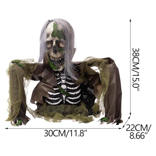 Animatronic Zombie Groundbreaker with Light and Sound P8186
