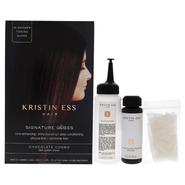 Dark Golden Brown Hair Gloss P4568