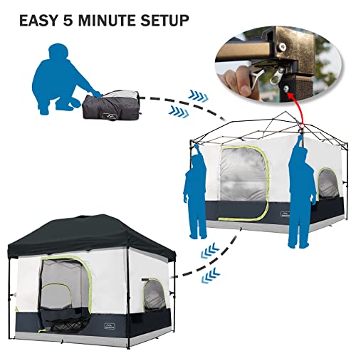 Khaki Camping Inner Tent for 10'x10' Straight Leg Canopy G7501