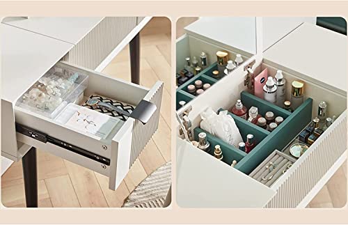 Vanity Desk with Drawers & Flip Top Mirror S824012
