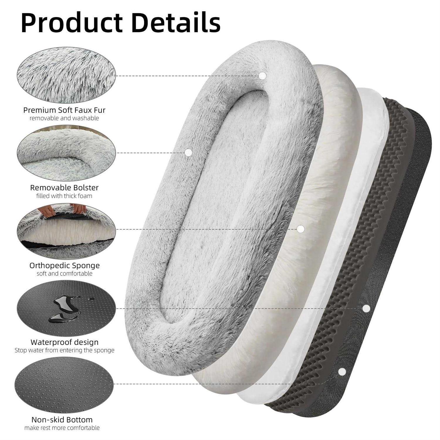 30D Sponge Bean Bag Bed X28616