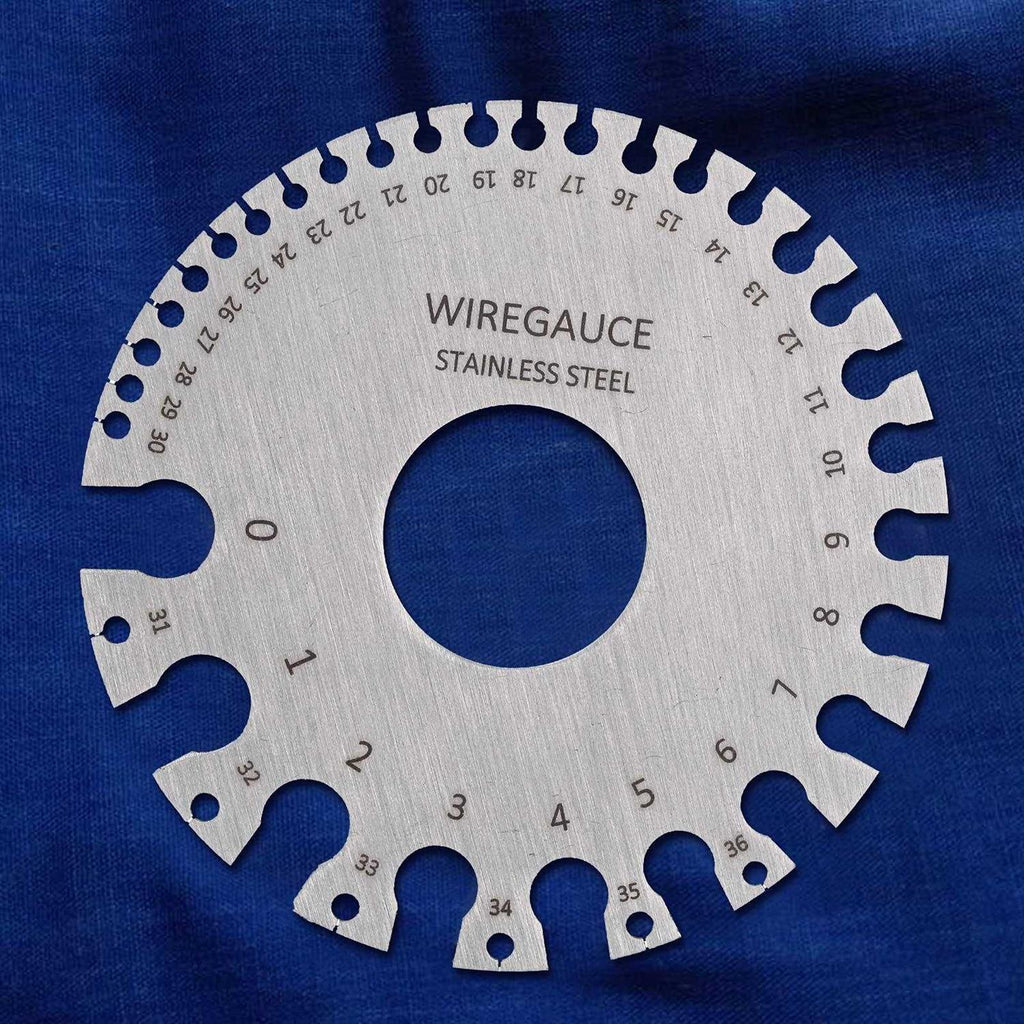 Metal Sheet Thickness Gauge & Dual-Sided Round Metal Sheet Gauge T8573