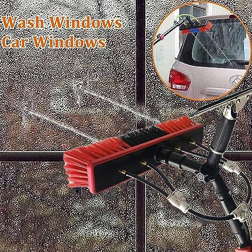 Water Fed Telescopic Window Cleaning Pole Kit with Squeegee Brush M1820