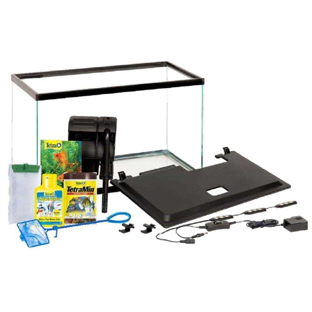 10 Gallon Glass LED Aquarium Kit A80215