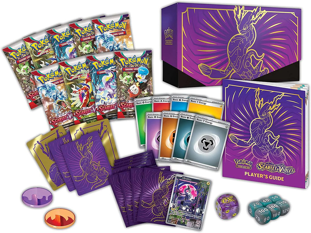 Purple Elite Trainer Box with Booster Packs F540