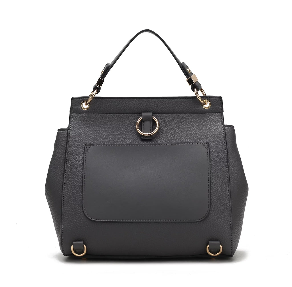 Vegan Leather 3-in-1 Satchel, Backpack and Crossbody G29591
