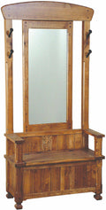 Rustic Oak Hall Tree M54720