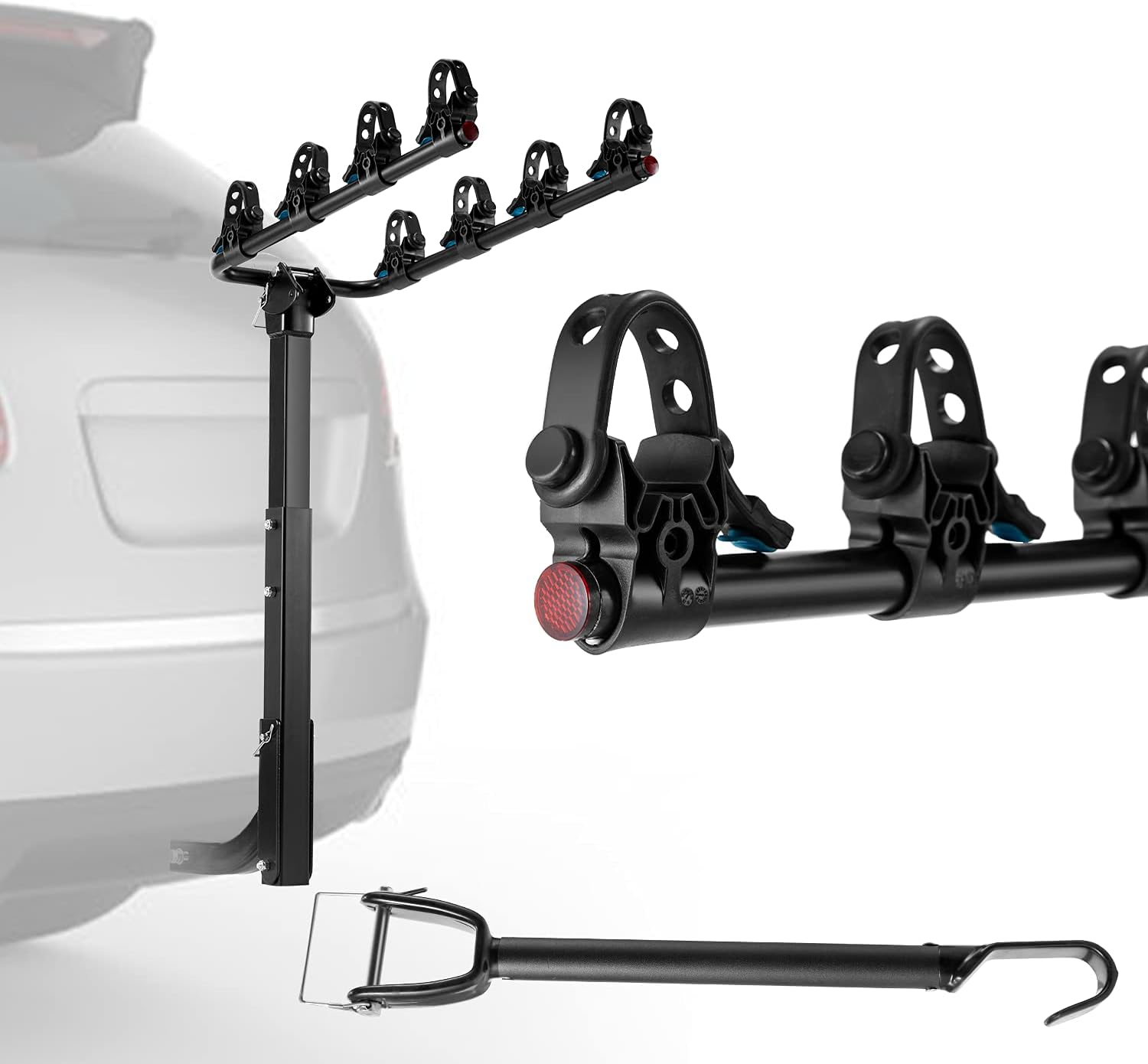 4-Bike Hitch Rack Double Foldable Rack Z2820