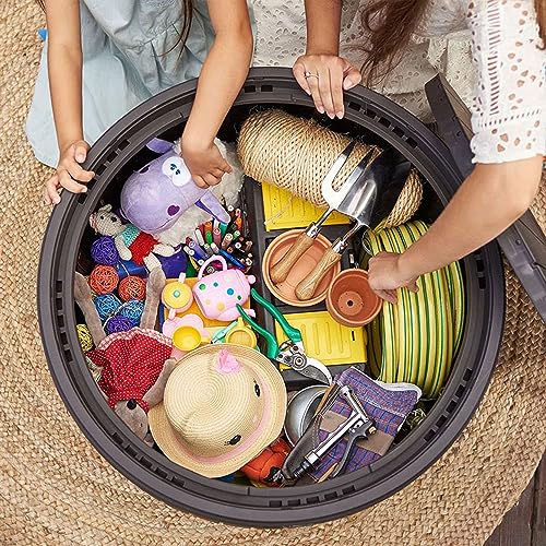 37 Gallon Brown Outdoor Storage Deck Box I48737