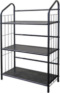 Black Metal Book Shelf Bookcase V641243
