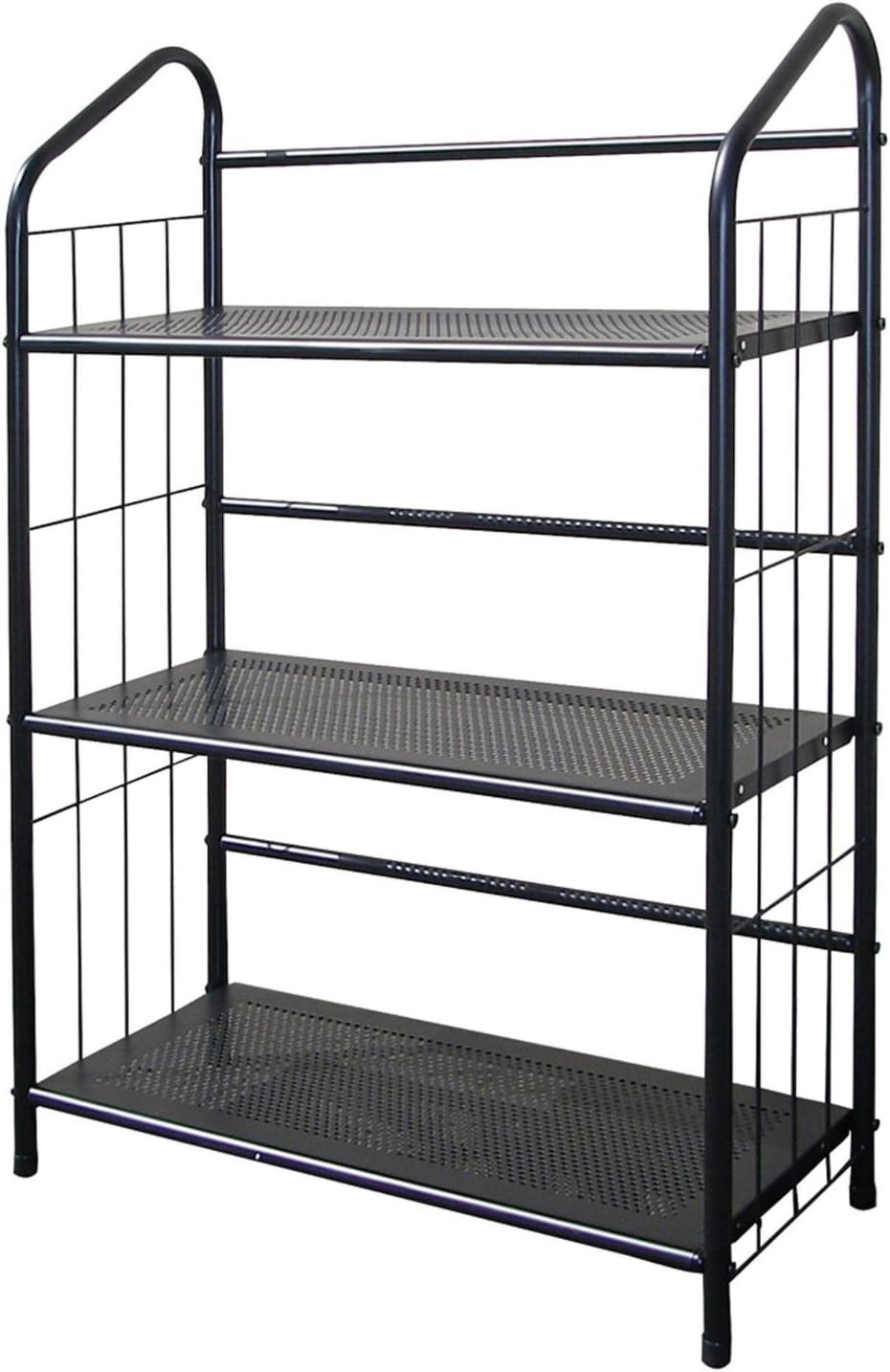 Black Metal Book Shelf Bookcase V641243