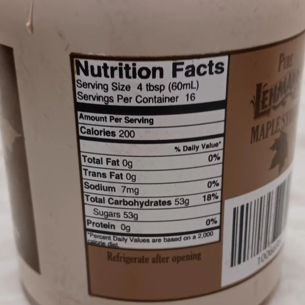 Pure Maple Syrup Grade A Medium Amber 1 Quart Jug R7119