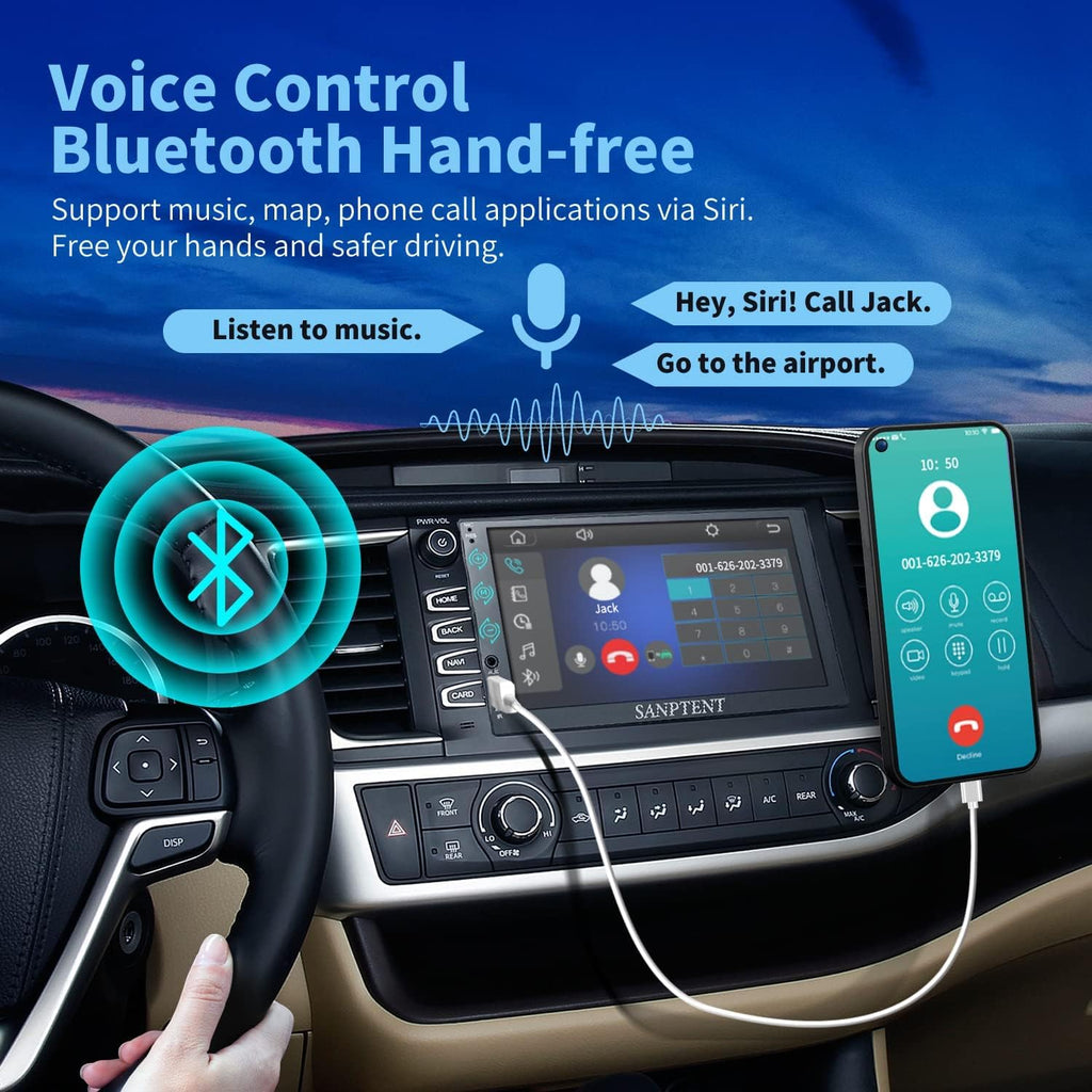 7-Inch Touch Screen Car Stereo with Bluetooth F784356