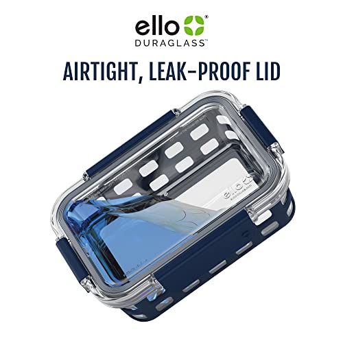 Leak-Proof Glass Food Storage Containers with Silicone Sleeves and Airtight Lids V71711