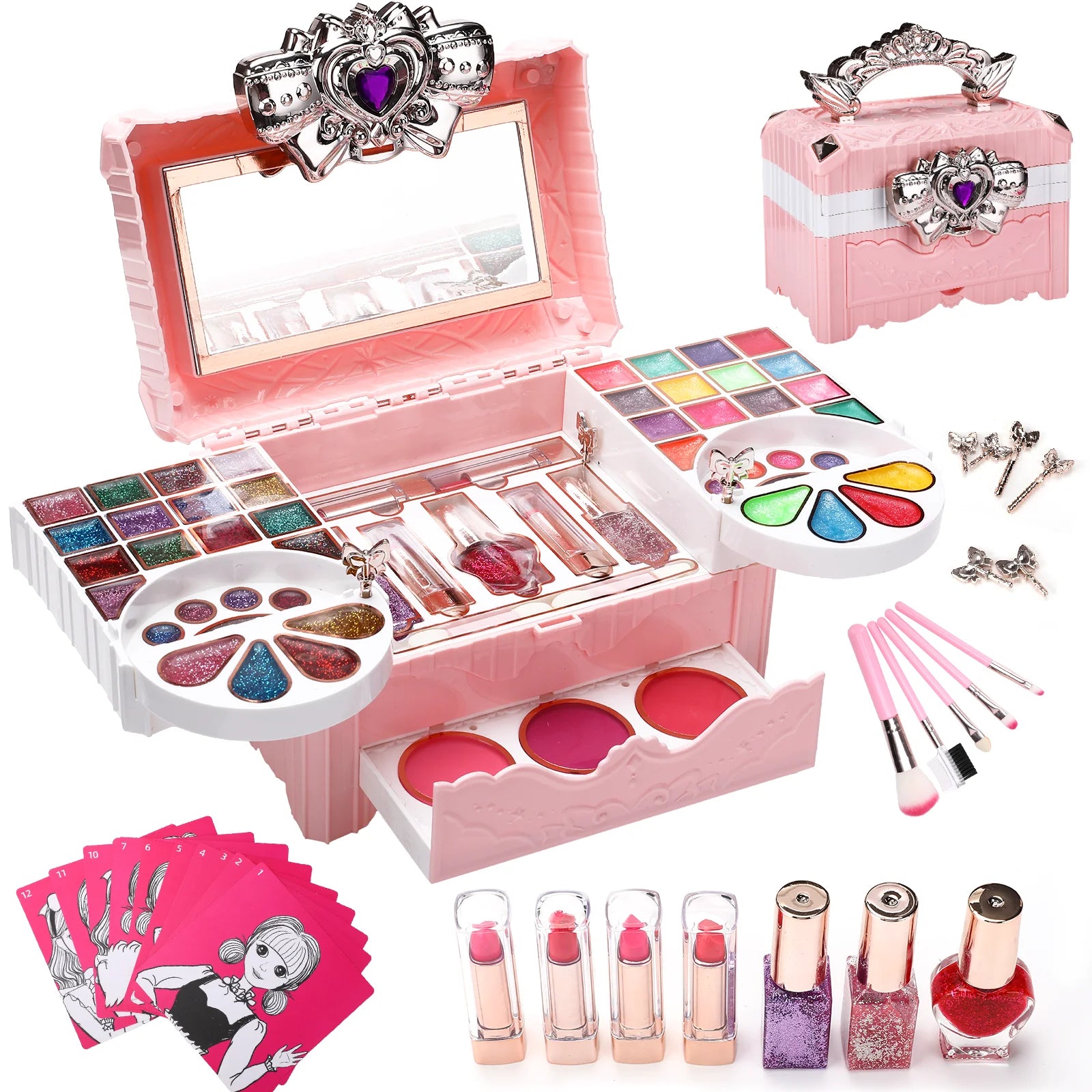 90 Pcs Washable Kids Makeup Kit X427