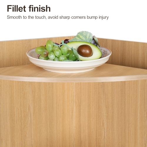 Tall Corner Cabinet with Doors and Shelves N7567