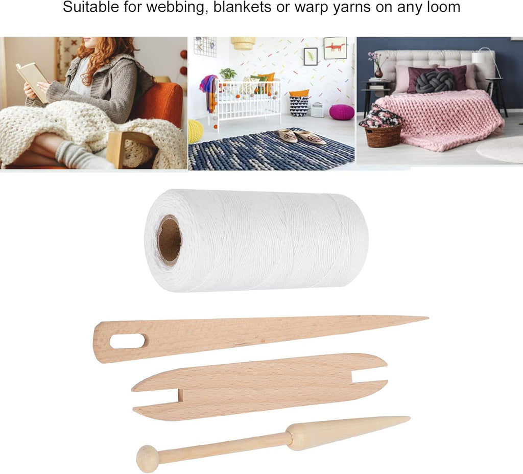 Cotton Rug Yarn with Wooden Shuttle Stick Rod F76101