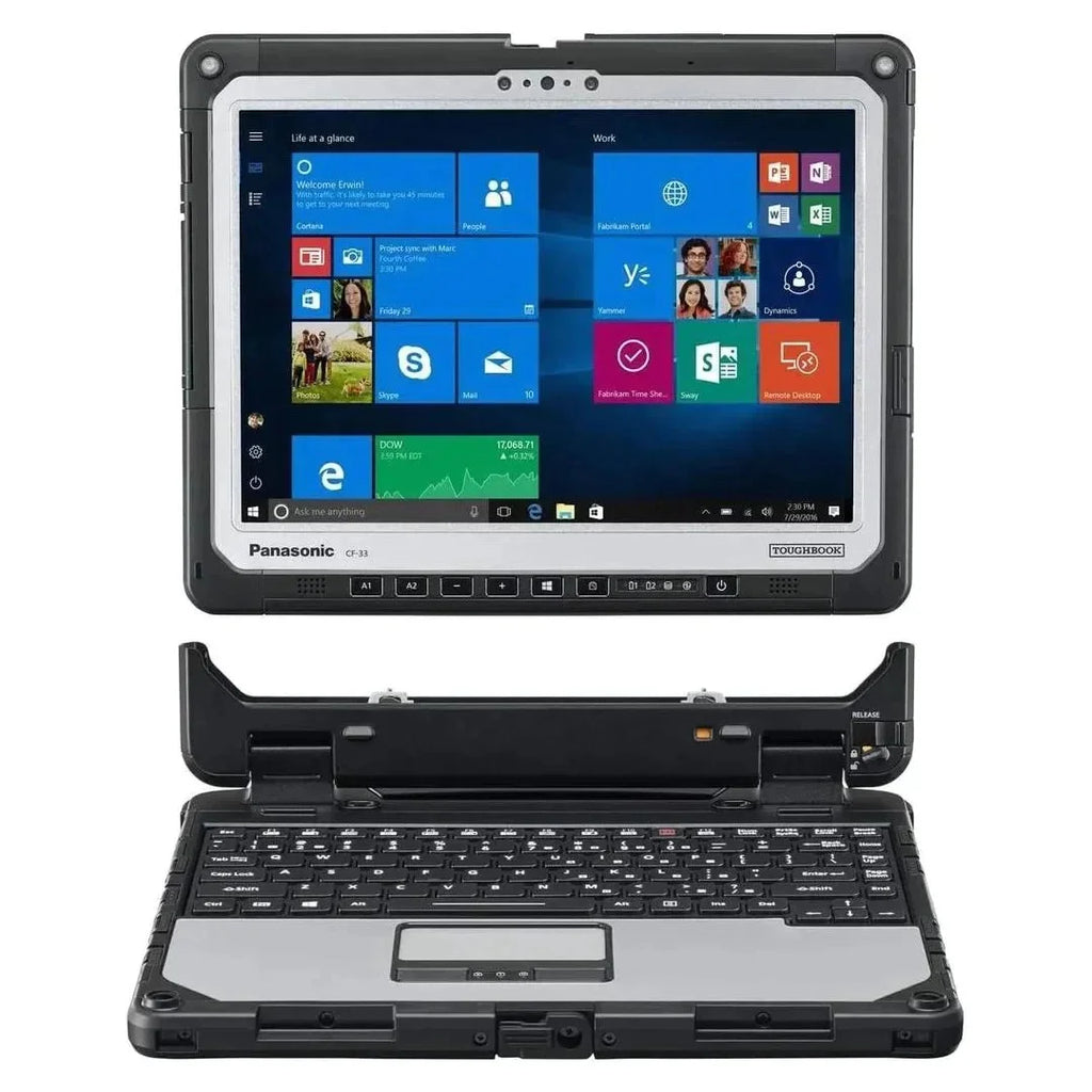 12" QHD Fully Rugged 2-in-1 Laptop, Intel Core i5-7300U, 16GB, 512GB SSD, Windows 10 Pro U942
