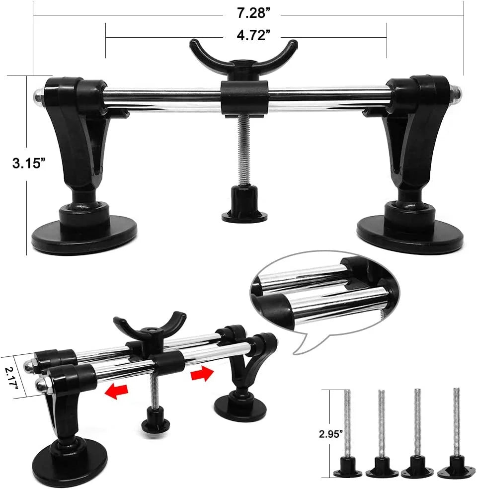Auto Body Repair Tool Kit with Double Pole Bridge Dent Puller and Glue Set M4139